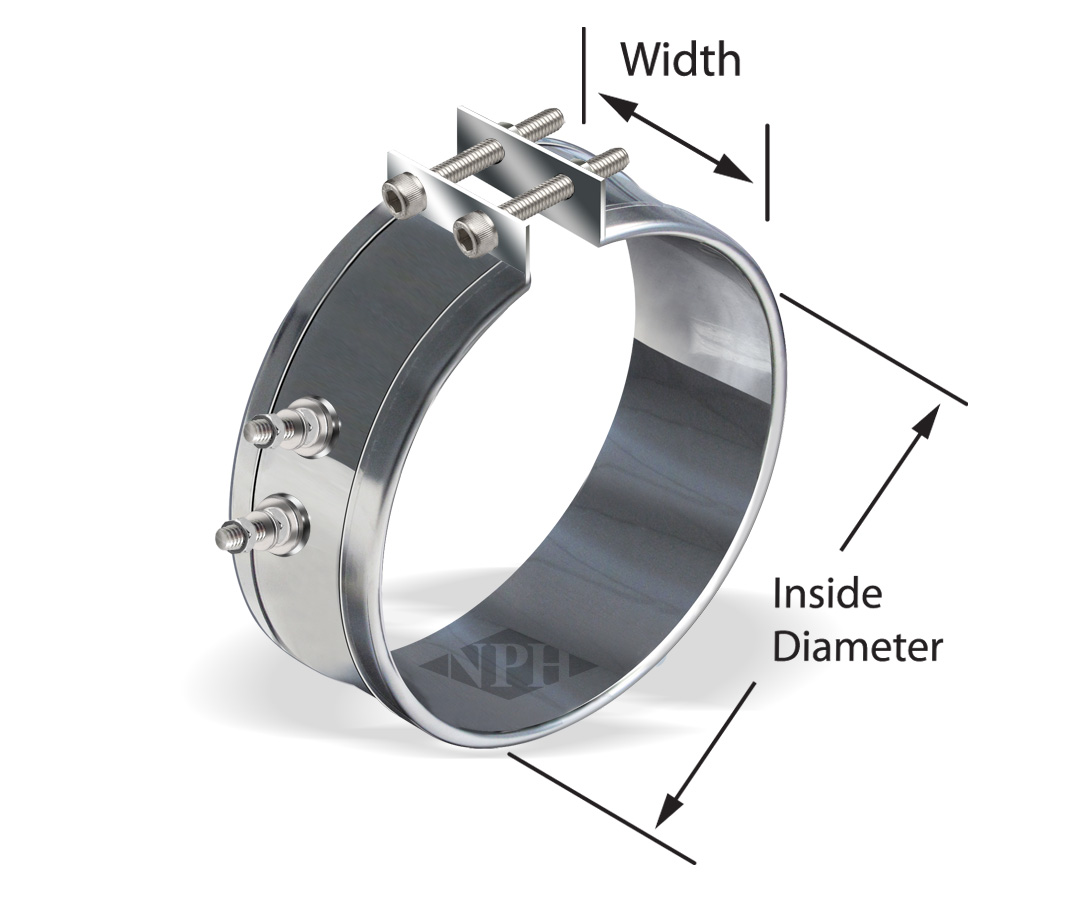 Mica Band Heaters with bent up flange and Post Terminals